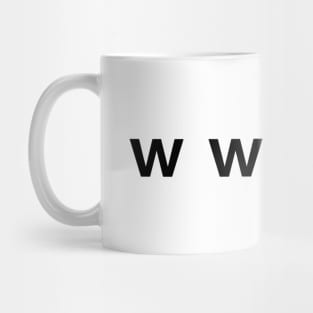 WWXD - Black Ink Mug